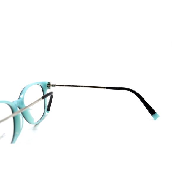TIFFANY&CO TF2177 8055 BLACK ON TIFFANY BLUE EYEGLASSES FRAME - Picture 6 of 10